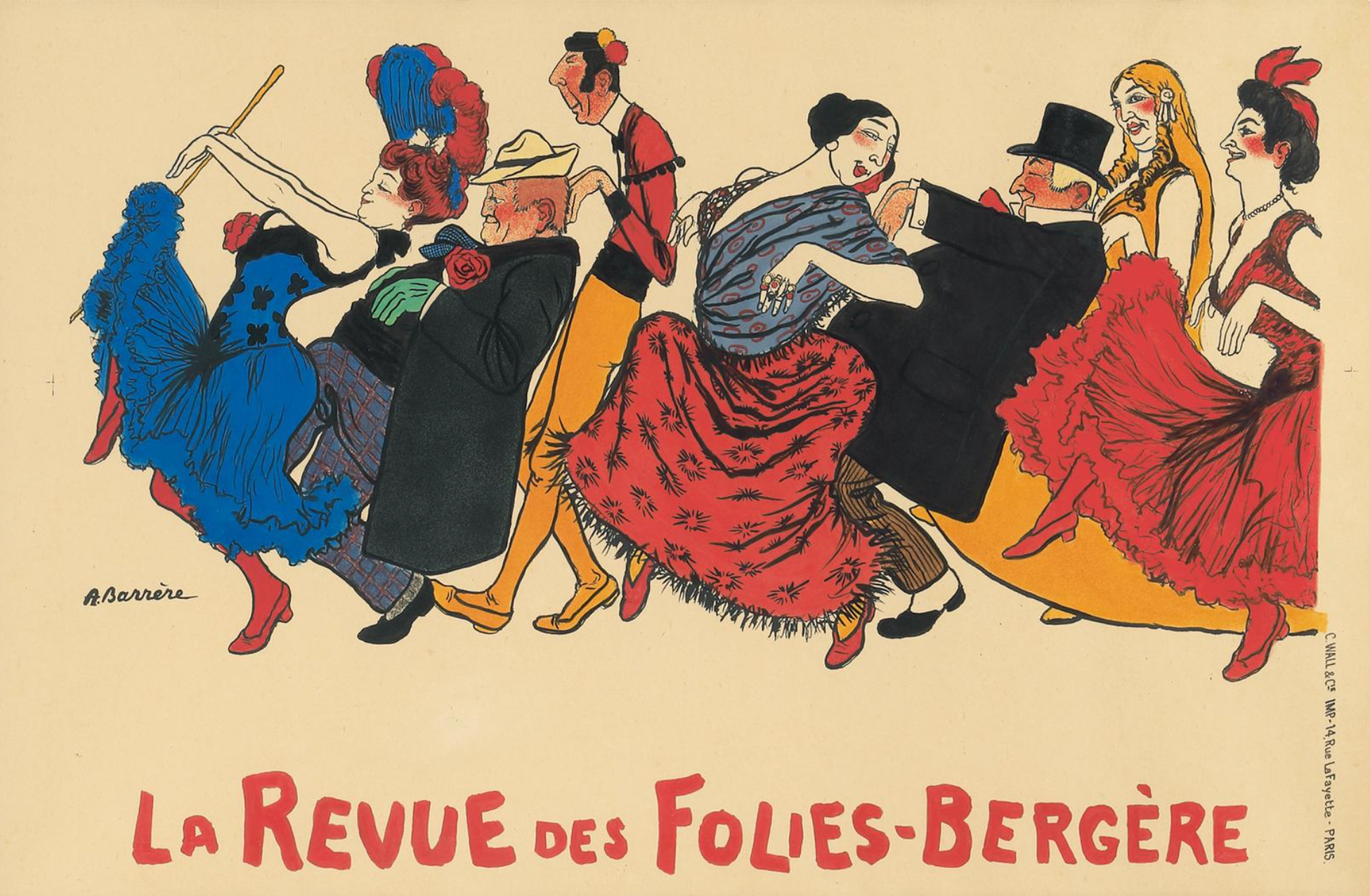 La Revue des Folies-Bergère by Adrien Barrère