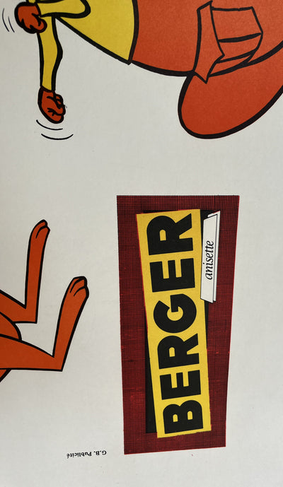 BERGER Kangaroo Vintage English Pub Advertising