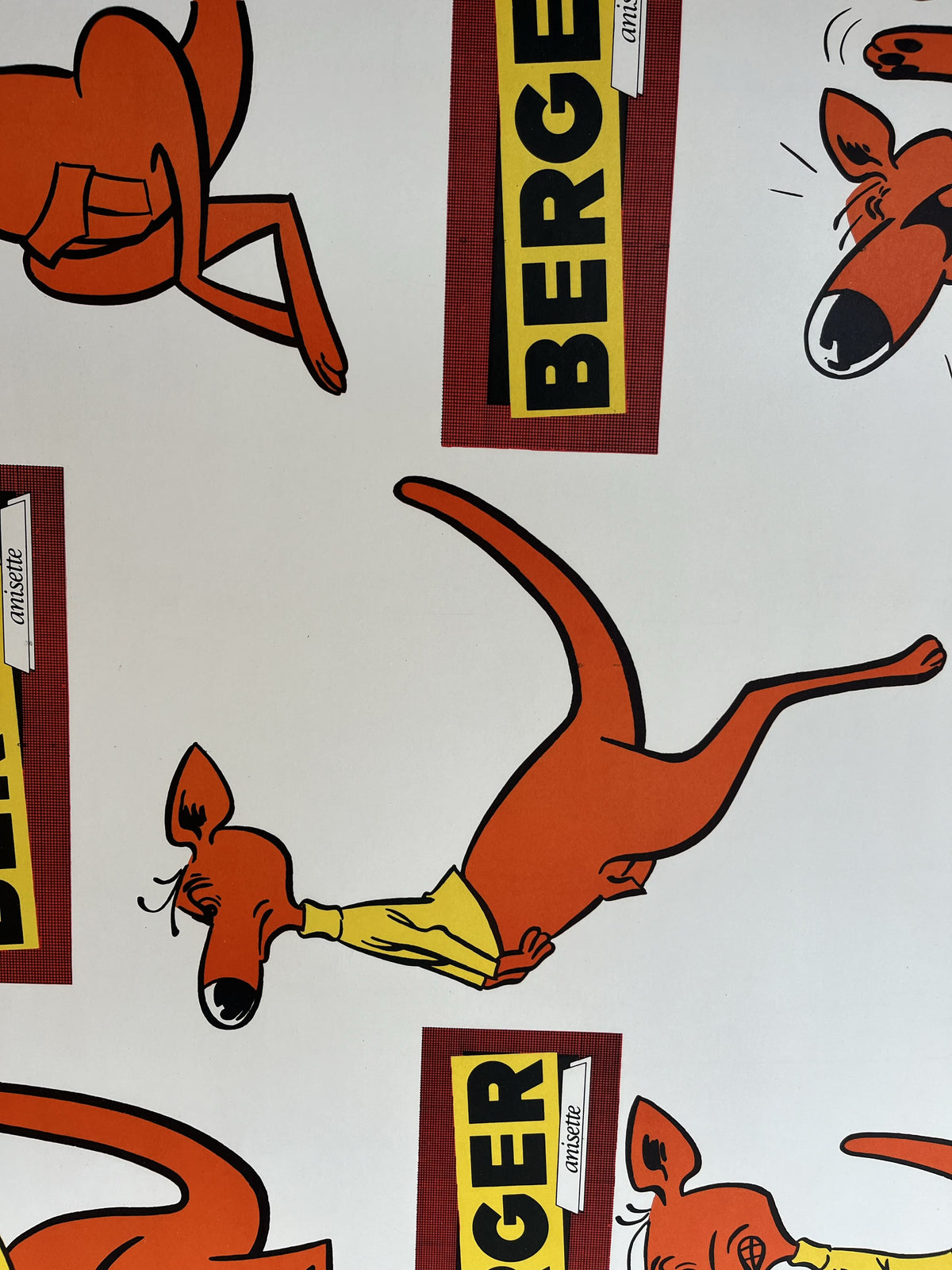 BERGER Kangaroo Vintage English Pub Advertising