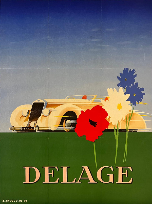 Delage by Jean Jacquelin - Vintage Posters