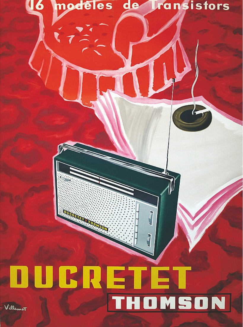 Radio Poster 'Ducretet Thomson' by Villemot