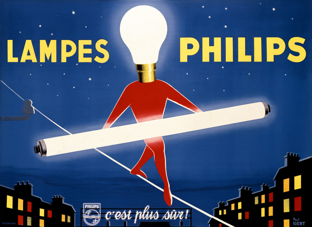 Lampes Philips by Paul Igert