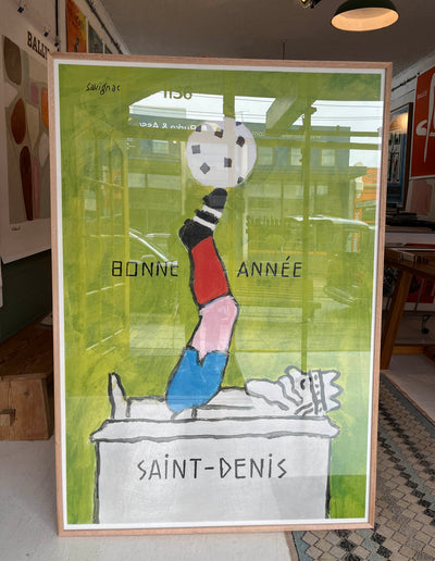 Saint-Denis Football by Raymond Savignac (Framed)