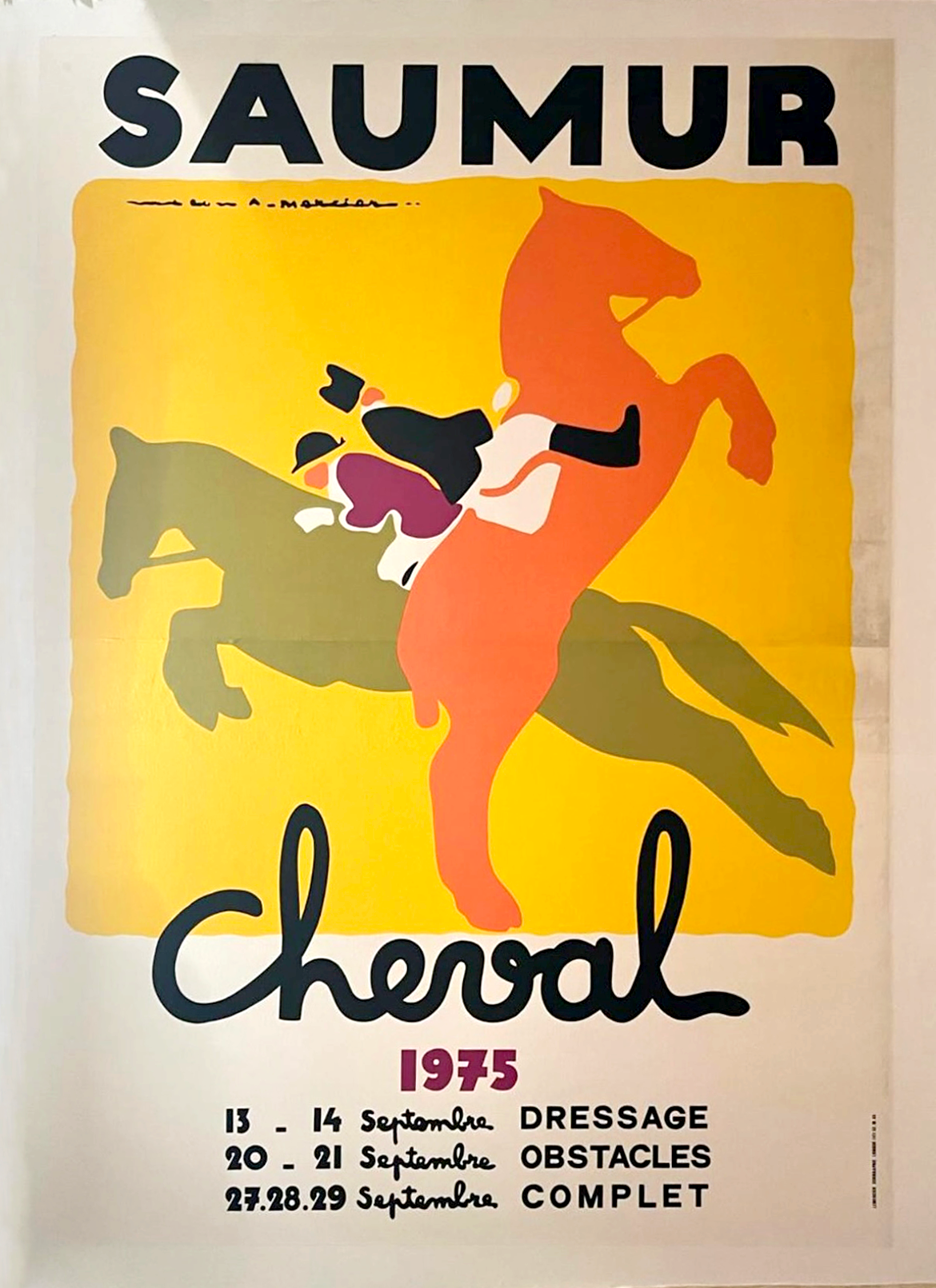 Saumur Cheval 1975 by Jean-Adrien Mercier