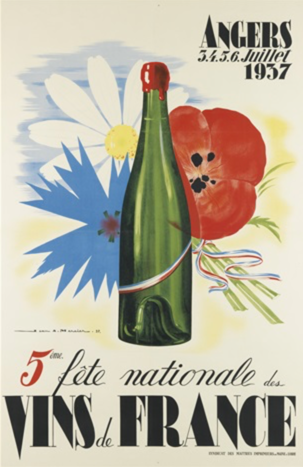 Vins De France Wine Advertisment by Jean Mercier