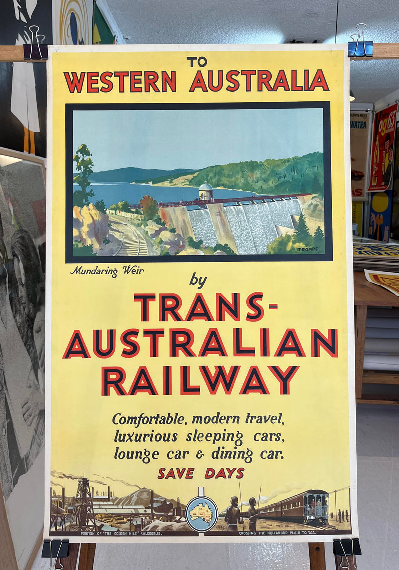 To WA by Trans Australian Railway by Percy Trompf