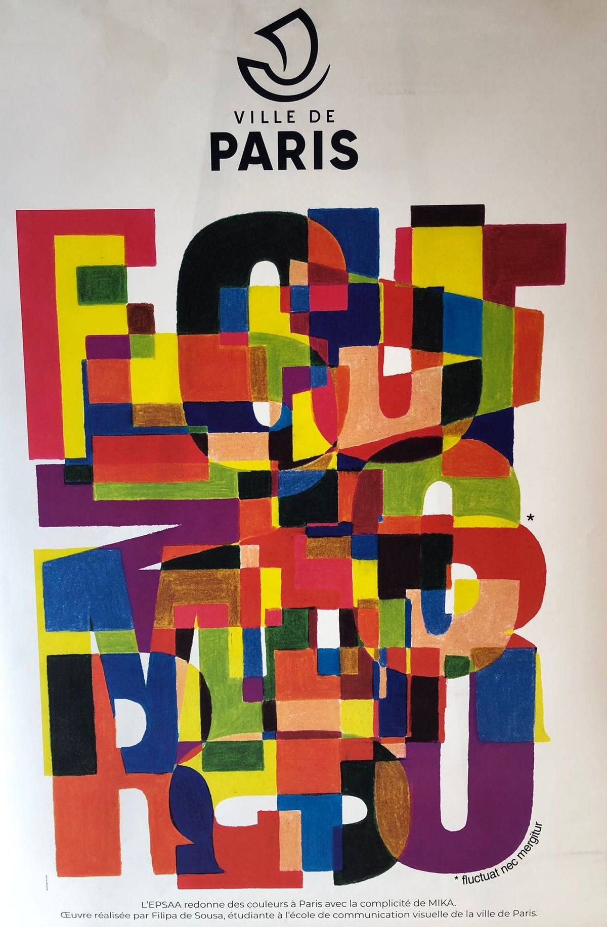 "Fluctuat nec mergitur" Ville de Paris Poster