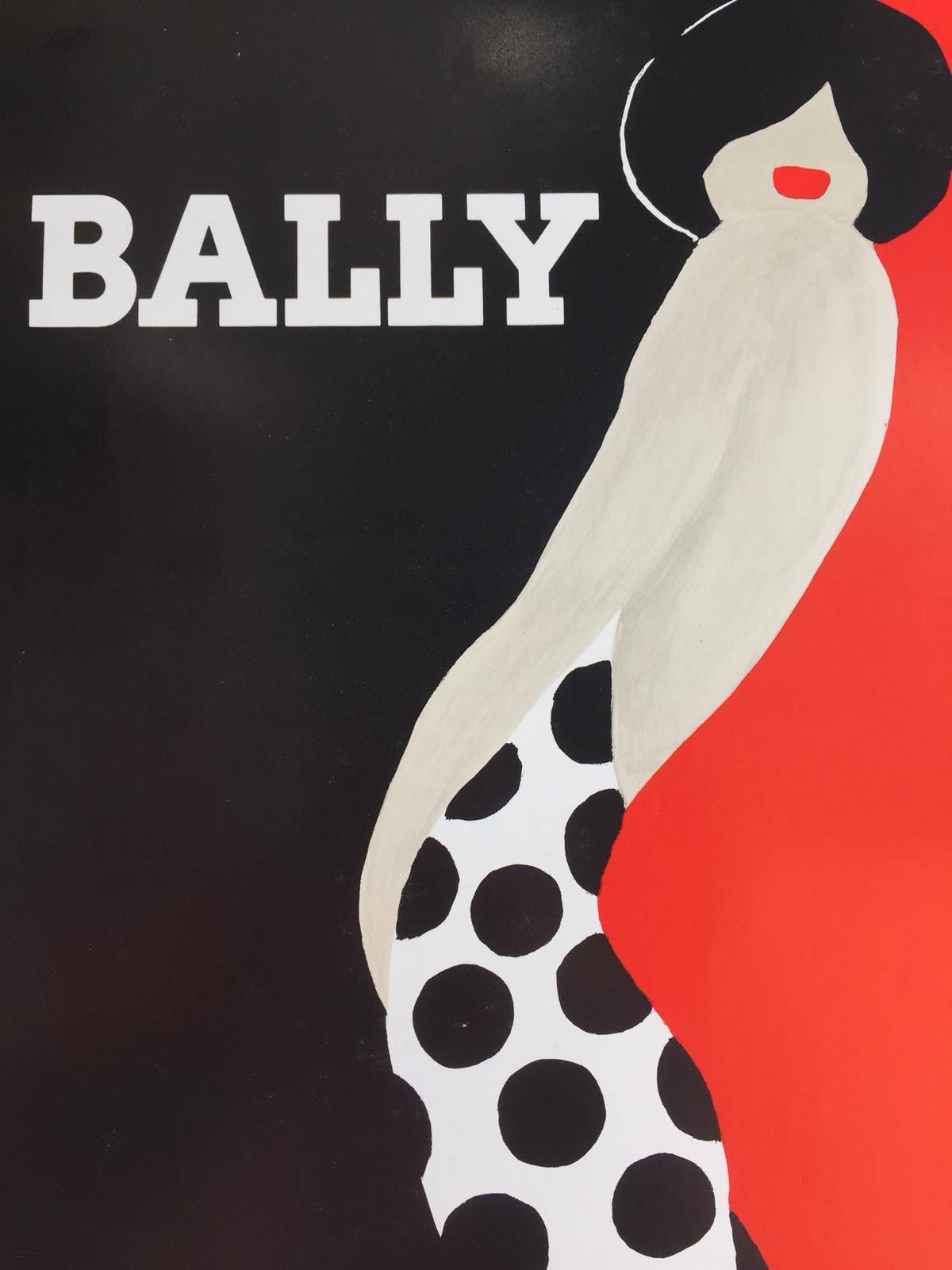 Villemot shop bally poster