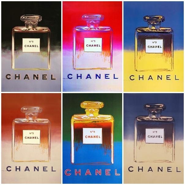 Chanel perfume 'Blue' by Andy Warhol