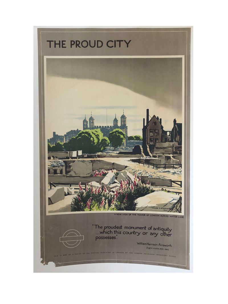 'The Proud City' London Tourism Poster by Spradbery