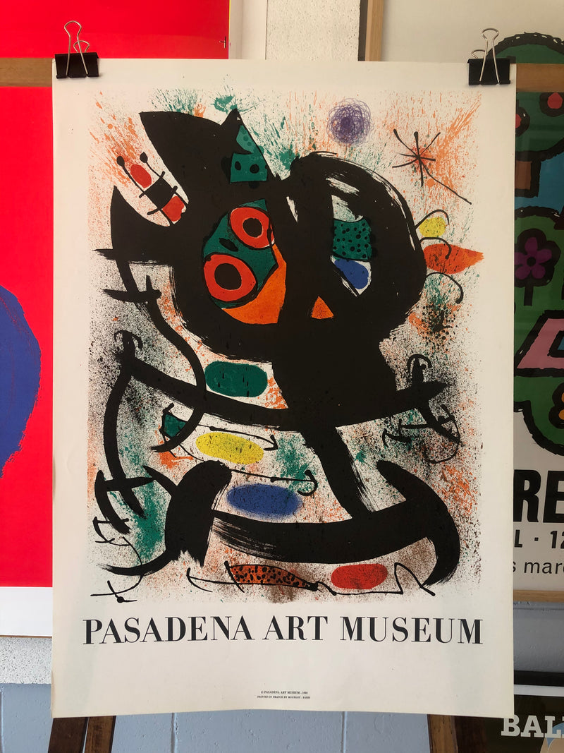 Pasadena Art Museum Miro Exhibition Poster