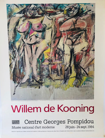 Willem de Kooning Pompidou '84 Exhibition