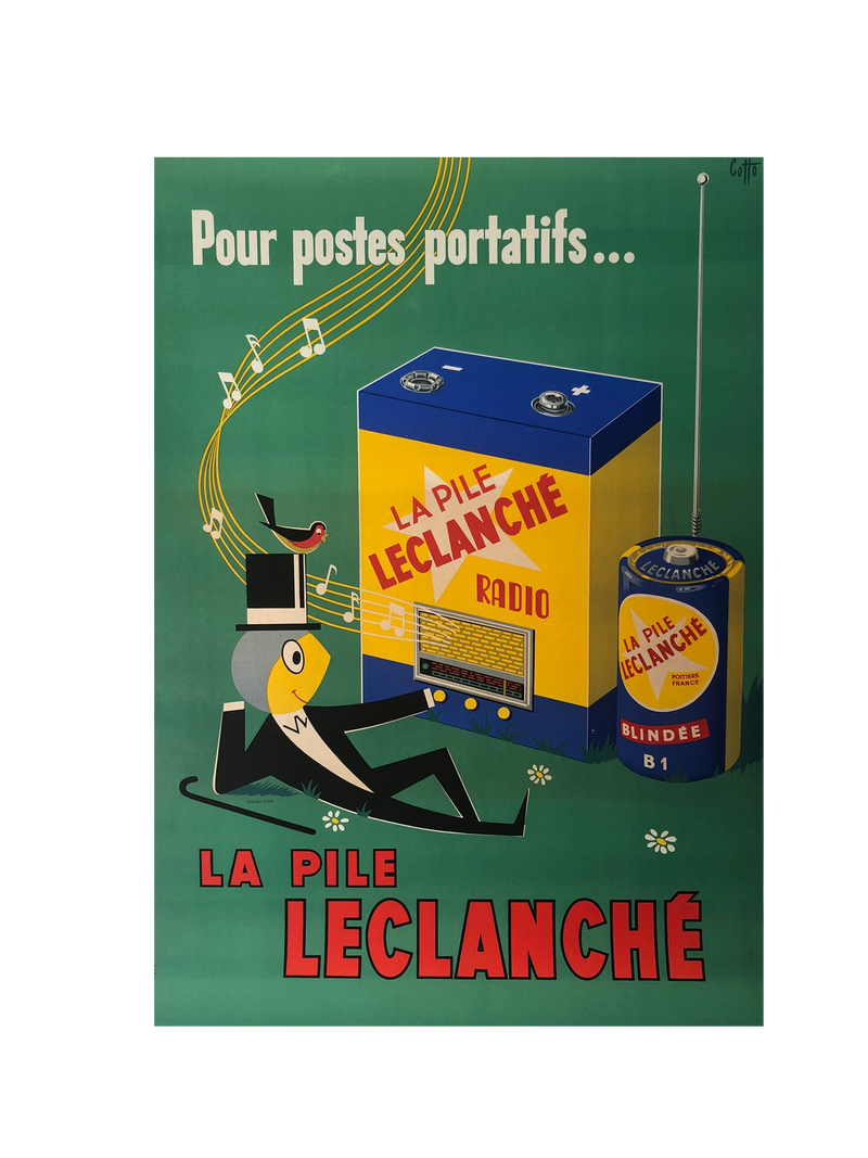 La Pile Leclanche – Electric Battery Ad by Cotto